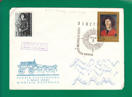 1973 Nicolaus Copernicus - Stagecoach Mail_ZIE_01_OLSZTYN - Brieven En Documenten