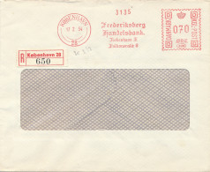 Freistempel Kopenhagen 1954 – Frederiksberg Handelsbank  - Frankeermachines (EMA)