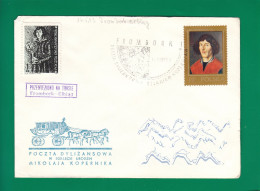 1973 Nicolaus Copernicus - Stagecoach Mail_ZIE_06_FROMBORK - Lettres & Documents