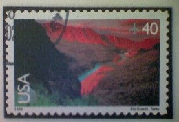 United States, Scott #C134, Used(o) Air Mail, 1999, Rio Grande Valley, 40¢ - Usados