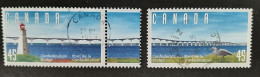 Canada 1997  USED  Sc1645-1646    2 X 45c  Confederation Bridge - Usados