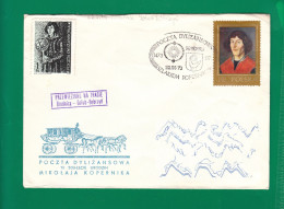 1973 Nicolaus Copernicus - Stagecoach Mail_ZIE_11_BRODNICA - Lettres & Documents