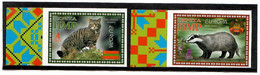 Moldova / PMR Transnistria  2021 .  Europa CEPT. Endangered National Wildlife (Wild  Cat, Badger ). Imperf. 2v: A,B - Moldova