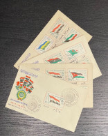 EGYPT 1964 First Day Cover FDC FULL SET Arab League Heads Of State Cairo Meeting - Covers & Documents