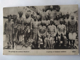 Un Groupe De Soldats Hindous, Hindus, Indische Soldaten, 1.WK, France, 1914 - India
