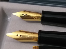 Rotring Renaissance Two (02) Piston Fountain Pen In Black With Gold Plated Nib (1990's) - Schrijfgerief