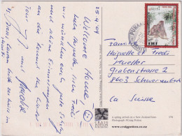 MiNr. 906 Französisch-Polynesien 2004, 22. Jan. Chinesisches Neujahr: Jahr Des Affen Auf Ansichtskarte - Cartas & Documentos