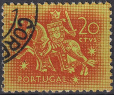 1953 Portugal ° Mi:PT 794, Sn:PT 763, Yt:PT 776, Knight On Horseback (from The Seal Of King Dinis) - Usado