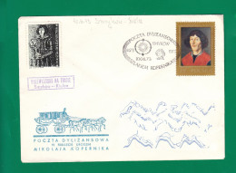 1973 Nicolaus Copernicus - Stagecoach Mail_ZIE_27_SNYKOW - Storia Postale