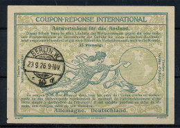 BF0263 / DR  -  1926,  35 Pfennig.  -  Type Ro8  -  Reply Coupon Reponse - Altri & Non Classificati