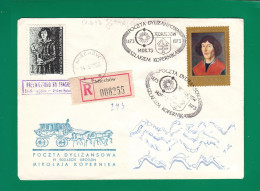 1973 Nicolaus Copernicus - Stagecoach Mail_ZIE_32_JEDRZEJOW - Storia Postale