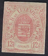 Luxembourg - Luxemburg - Timbre - 1859  Armoires   12,50 C.   *   Michel 7   VC.350,- - 1859-1880 Stemmi