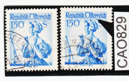 CAO829 ÖSTERREICH 1948/58 Michl 916 II  PLATTENFEHLER  PUNKT  Unter " Rr "  Gestempelt Siehe ABBILDUNG - Errores & Curiosidades