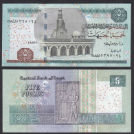 Ägypten - Egypt 5 Pound Banknote 2010 Pick 63d UNC (1)     (31101 - Other - Africa