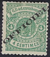Luxembourg - Luxemburg - Timbre - 1875  Armoires   4 C.    Officiel  *   Michel 12 I A   VC.125,- - 1859-1880 Armarios