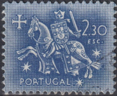 1953 Portugal ° Mi:PT 801, Sn:PT 770, Yt:PT 783, Knight On Horseback (from The Seal Of King Dinis) - Used Stamps