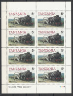 Tanzania - Locomotive, Blank Sheet Mi:TZ 268 (1985) - Tanzanie (1964-...)