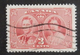 CANADA YT 196 OBLITERE "COURONNEMENT DE GEORGE VI" ANNÉE 1937 - Gebraucht