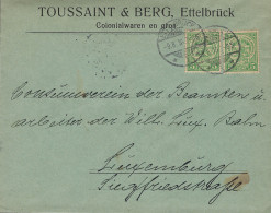 Luxembourg - Luxemburg - Lettre  1916   Konsumverein Der Beamten U. Arbeiter Der Ville Luxembourg - Cachet Ettelbruck - Brieven En Documenten