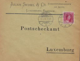 Luxembourg - Luxemburg - Lettre  1916  An Das Postscheckamt , Luxembourg- Cachet Luxembourg - Lettres & Documents