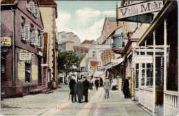 Helgoland , Hauptstrasse Unterland (Stempel: Wilhelmshaven 1912) - Helgoland