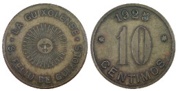 02638 GETTONE TOKEN JETON SPAGNA COOPERATIVA LA GUIXOLENSE S. FELIU DE GUIXOLS 10 CENTIMOS 1925 - Sonstige & Ohne Zuordnung