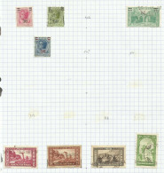 Monaco N°104, 105, 107, 108, 119 à 122 Cote 13.60€ - Used Stamps