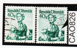 CAO826 ÖSTERREICH 1949 Michl 902   PLATTENFEHLER   "  Farbfleck "   Gestempelt Siehe ABBILDUNG - Errors & Oddities