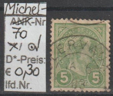 1895 - LUXEMBURG - FM/DM "Großherzog Adolf"  5 C Gelbgrün - O Gestempelt - S.Scan (lux 70o) - 1891 Adolphe De Face