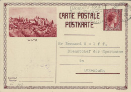 Luxembourg - Luxemburg - Carte-Postale  1933  -  Wiltz  -   Cachet Mondorf - Cachet Luxembourg - Stamped Stationery