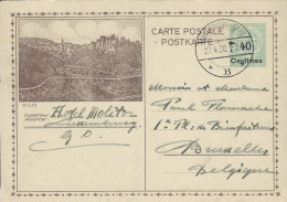 Luxembourg - Luxemburg - Carte-Postale  1930  -  Wiltz  -   Cachet  Luxembourg - Interi Postali