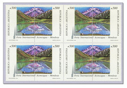 Argentina 1990 Aconcagua 6961m Mountains Berge Montagnes MNH ** Block Of Four - Nuovi