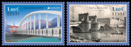 SALE!!! ESTONIA ESTONIE ESTLAND 2018 EUROPA CEPT BRIDGES 2 Stamps MNH ** - 2018