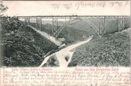 Kaiser Wilhelm Brücke In Müngsten , Gruss Aus Dem Bergischen Land (Stempel: Remscheid 1903) - Other & Unclassified