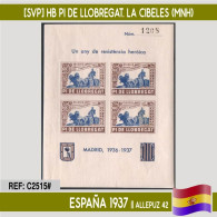 C2515# España 1937 [SVP] HB Pi De Llobregat. La Cibeles (MNH) - Republikeinse Uitgaven