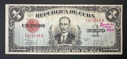 CUBA 1 PESO 1945 MBC+ Certificado De Plata - Kuba