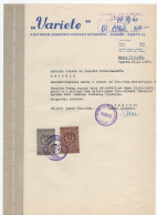 1963. YUGOSLAVIA,CROATIA,ZAGREB,VARIETE LETTERHEAD,LETTER TO STATE MINISTRY,2 REVENUE STAMPS - Storia Postale