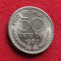India 50 Paise 1967 B KM# 58.1 *V2T Inde Indien Indies Indie Paisa - Inde