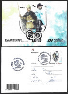 Police. Entire Postcard Celebrating The 640th Years Of Quadrilheiros, Police Of Portugal. Polizei. Komplette Postkarte Z - Police - Gendarmerie
