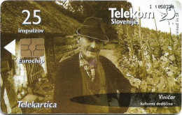 Slovenia - Telekom Slovenije - Vineyard Cottages - Vinedresser, Gem5 Black, 09.2003, 25Units, 5.980ex, Used - Eslovenia