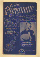 Partition - Un Telegramme - Maurice Chevalier - Partituras