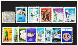 CAO165  F I N L A N D  1968  Michl 636/41 + 644/53 ** Postfrisch SIEHE ABBILDUNG - Unused Stamps