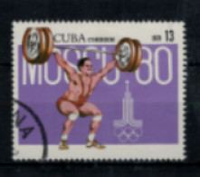 Cuba - "Préolympiques De Moscou : Poids Et Haltères" - Oblitéré N° 2138 De 1979 - Oblitérés