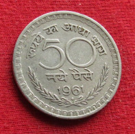 India 50 Naye Paise 1961 B KM# 55 *V1T Inde Indien Indies Paisa - Inde