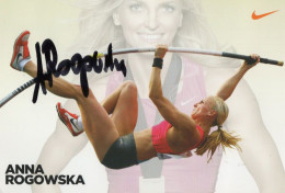 Anna Rogowska Polish Olympics Pole Vault Athlete Hand Signed Photo - Deportivo