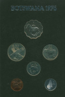 Botswana 1976 Kursmünzensatz 5 Thebe - 1 Pula, KM PS 1, PP (m5581) - Botswana