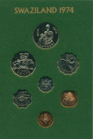 Swasiland 1974 Kursmünzensatz 1 Cent - 1 Lilangeni, KM PS 2, PP (m5583) - Swasiland