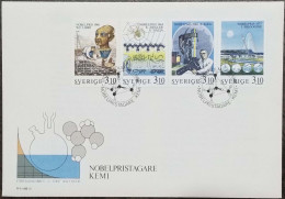 Karl Ziegler, Giulio Natta, Libby, Catalyst, Organoaluminum, Nobel Prize, Chemistry, Nuclear, Skeleton, Sweden FDC 1988 - Chemie