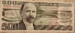 Mexico 500 Pesos Francisco I Madero Bill   ARCHAEOLOGY Calendar Circ A - Other - America