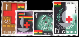 Ghana 1963 Centenary Of Red Cross Unmounted Mint. - Ghana (1957-...)